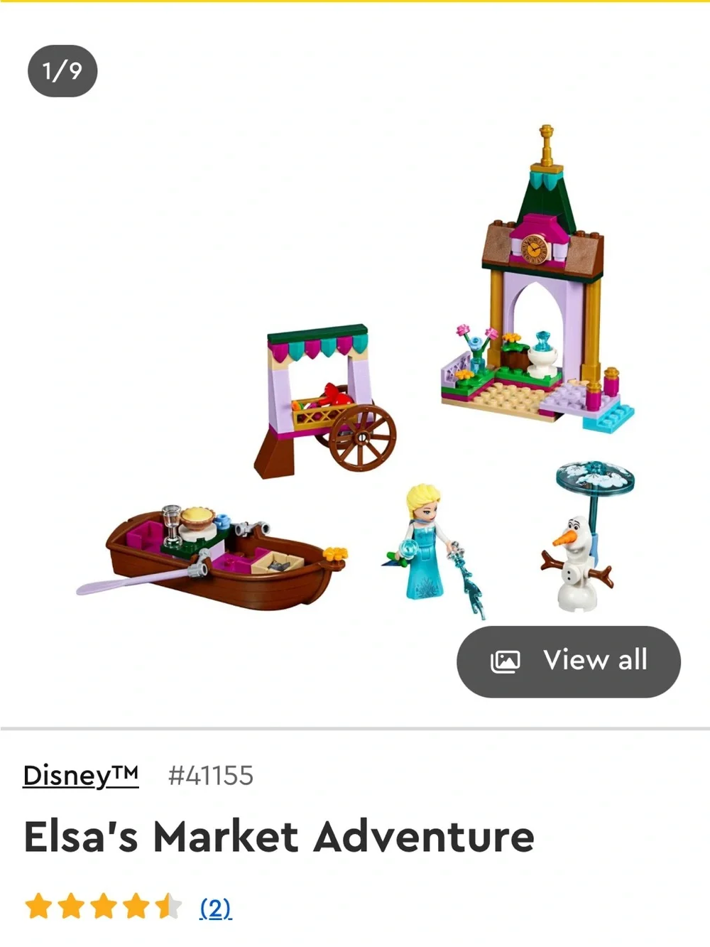 LEGO Disney Elsa Market Playset - Blue, Brown, Green, Pink
